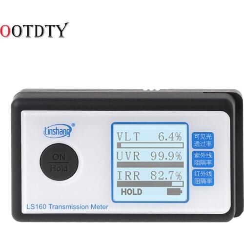 OOTDTY LS160 Portable Solar Film Transmission Meter Test Window Tint UV IR rejection visible light transmittance