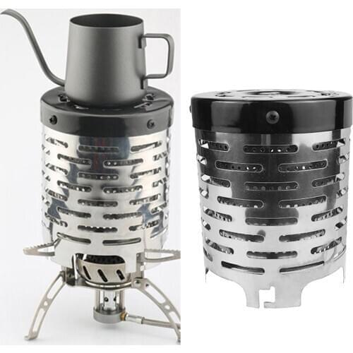 Durable Heater Stove Wear-resistant Outdoor Camping Gas Heater Stove Portable Stainless Steel Gas Warmer Heating Cover