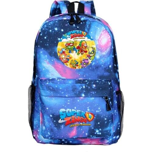 Mochila Super Zings Backpack Women&Men Bookbag Para Hombre Plecak School Bag for Girls&Boys Galaxy Travel Laptop Mochila Escolar