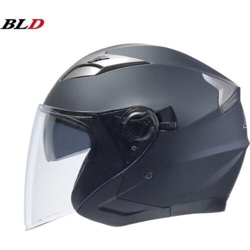 Helmet Motorcycle Open Face Moto Motorcycle Scooter Engine Vintage Helmets with Dual Lens Capacete Para Motocicleta Cascos Para