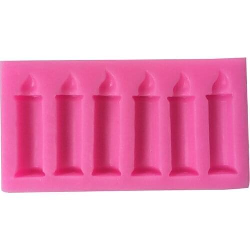 DIY Candle Shape Leaf Fondant Silicone Molds for 3D Crafts Cake Decoration Tool Chocolate Gumpaste Moulds Resin Clay