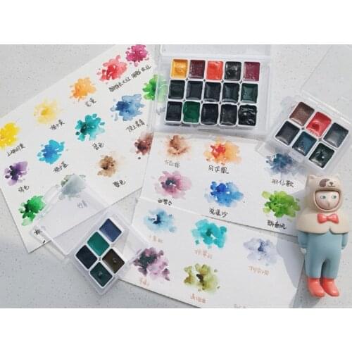 SuperVision Precipitation Color Watercolor Pigment Tubular Packaging Highly Transparent Solid Watercolor Layered Water Color