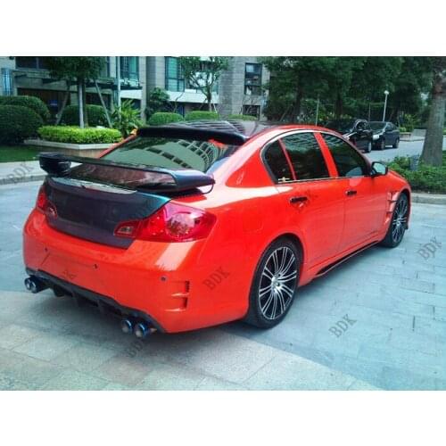 Fit for Infiniti G35 G37 4 DOORS GTR R35 2007-2010 carbon fiber rear spoiler rear wing