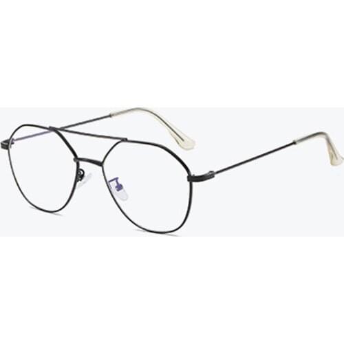 Women Men Polygon Full-rim Ultralight Retro Round Eyeglasses Frame Can Custom Made with Myopic -1 To-6 and Presbyoic +1 to +4