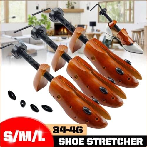 1pcs 2-Way Wooden Shoe Tree For Men and Women Shoes Expander djustable Shoe Stretcher Shaper Rack Sawol