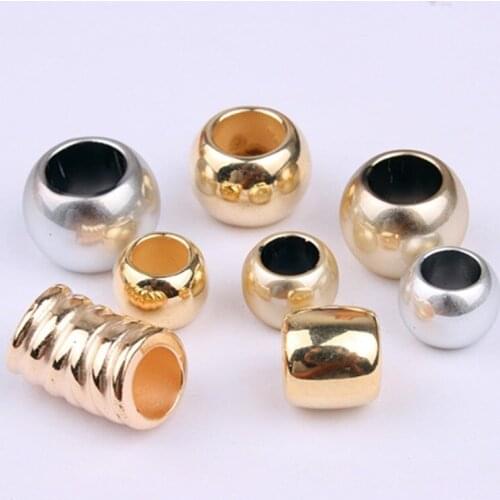 10Pcs/lot 16mm Gold Hair Braid Rings Clips for Women Girls Dreadlocks Beads Circle Styling Tool Hole Hair Styling Accessories