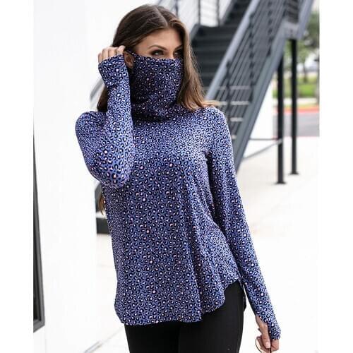 2021 New Style Soft Fabric Long Sleeve Pullover Bottoming Shirt Turtleneck Women Spring Daily Clothing Mask Shirt S-2XL
