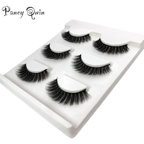 3 Pairs/Set natural false eyelashes thick makeup real 3d mink lashes soft eyelash extension fake eye lashes long mink eyelashes