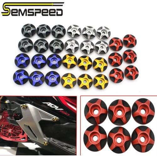 SEMSPEED Motorcycle adv150 Accessories Side Frame Hole Bolt Slider Stand Screws Bolt Decorative Bolts For Honda ADV150 2019 2020
