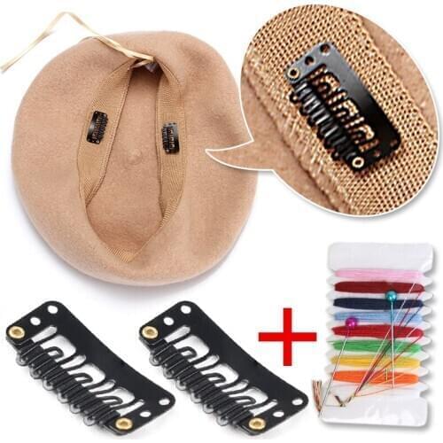 Beret Hat Clip fishermans cap windproof anti slip prevent falling fixed clip baseball cap hairpin Hat Clip invisible wig clip