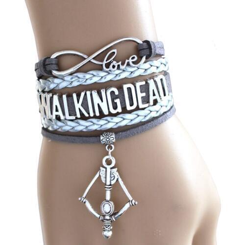 Infinity Bracelet Love Walking Dead Bracelet Bow and Arrow High Quality Custom Any Styles/Themes 10PCS