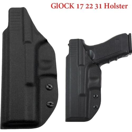 IWB Kydex Airsoft Pistol Gun Holster Glock 17 22 31 Gun Pouch Tactical Concealed Gun Carry Case Hunting Accessories