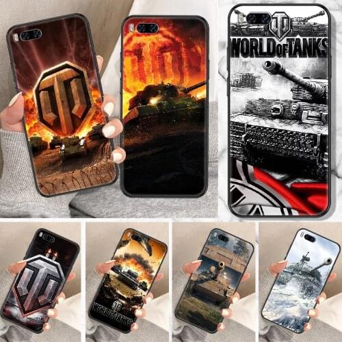Game World of Tanks Phone Case For Xiaomi Mi Note 8 9 10 11 9T 10T A3 Lite Pro Ultra black painting funda luxury back pretty