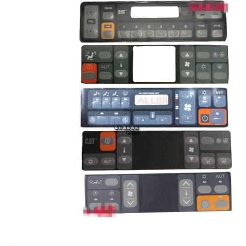 For CATERPILLAR CAT 320B C D Excavator Air conditioner button A/C controller panel Switch button sticker Excavator accessories
