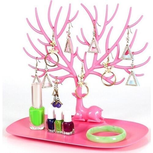 Hot Deer Tree Jewelry Rack Display Stand Earrings Necklace Bracelet Ring Organizer trendy