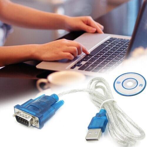 80cm USB to RS232 (9-pin Male) Cable with CD USB 2.0 To Serial Cable Adapter 9Pin New RS-232 2021 Converter