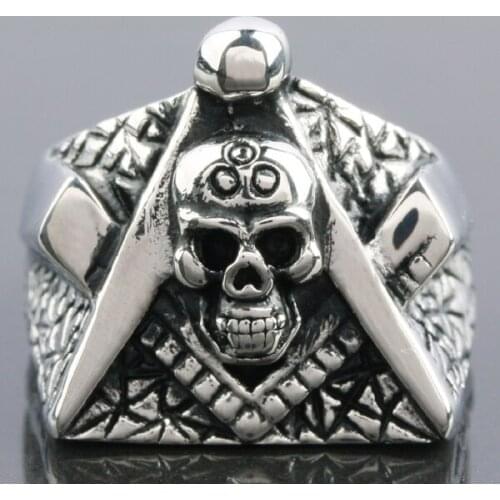 Gothic Punk Accessories Stainless Steel Ring Goat Skull Ring For Men Women Jewelry