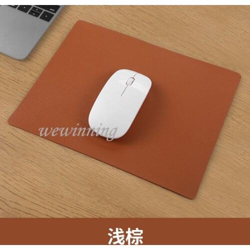 21x26cm Mat for Mice Kawaii PU Leather Mouse Pad Cute Double-sided Mat for Mouse Office Waterproof Cup Mats Deskpad Girls