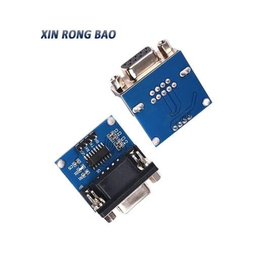 MAX3232 RS232 to TTL Serial Port Converter Module Female DB9 Connector MAX232 Flashing Board For Arduino