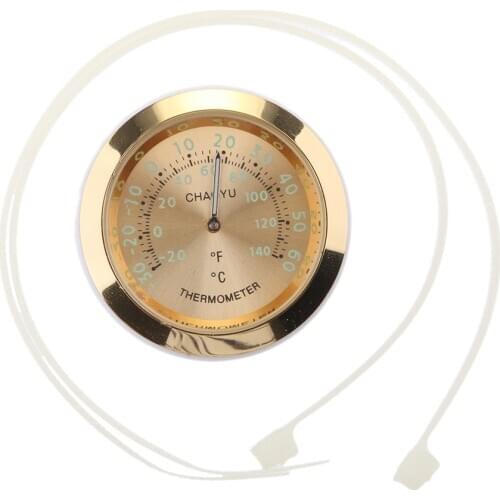 Motorcycle Handlebar Thermometer Temp Temperature Meter Luminous with Straps