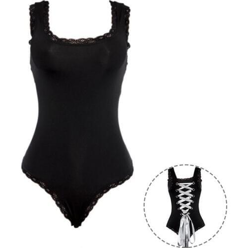 New Women Sexy Womens Crochet Floral Lace Panel Womens Halter Leotard Halter Bodysuit Hot Sale