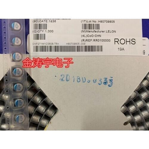Original new 100% 16V270UF 6.3*7.7 lifetime 15000 hours SMD solid state capacitor OVF271M1CTR-0608 (Inductor)