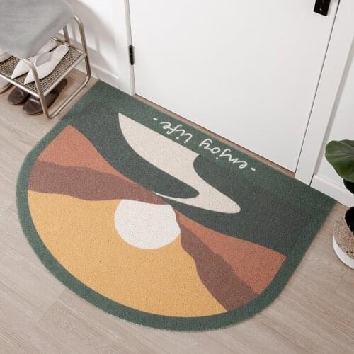 Half Round Door Mat Indoor Outdoor Doormat Multiple-use Welcome Mats for Front Door Durable Wear-Resistant Rugs Outside Entry