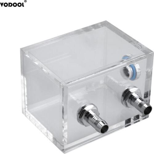 VODOOL 200ml G1/4 Thread Port Acrylic PC Water Cooling Tank For Computer PC Water Cooling System With Tube Connector Water Block
