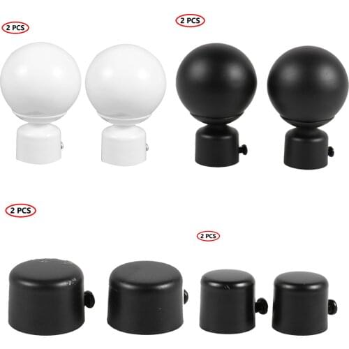 Curtains Telescopic Pole Ends Caps Punch-Free Retractable Curtain Rod End Cover None-Punching Retractable Curtain Rod Accessorie
