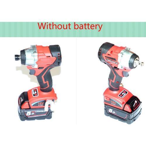Cheapest For 18V Milwaukee Torque Wrench screwdriver brushless motor Cordless Impact Wrench Power tool without battery