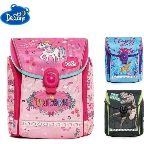 Elementary school bag female 2-5 grade children bag dinosaur elf unicorn cartoon backpack travel bag