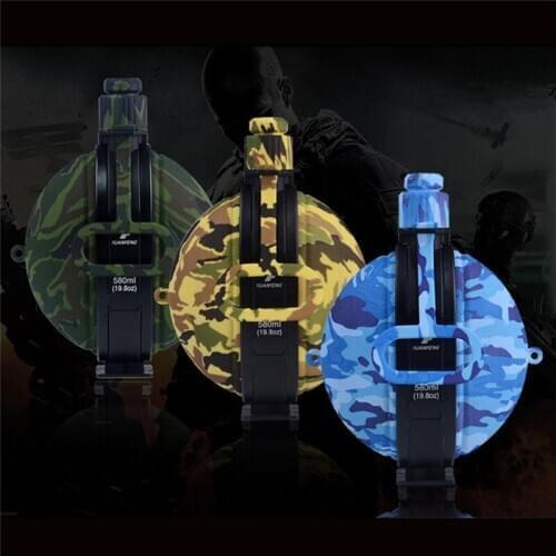 Outdoor Camping Military Water Bottle Silicone Folding Water Kettle Hiking Leak Proof Tour Water Bottle