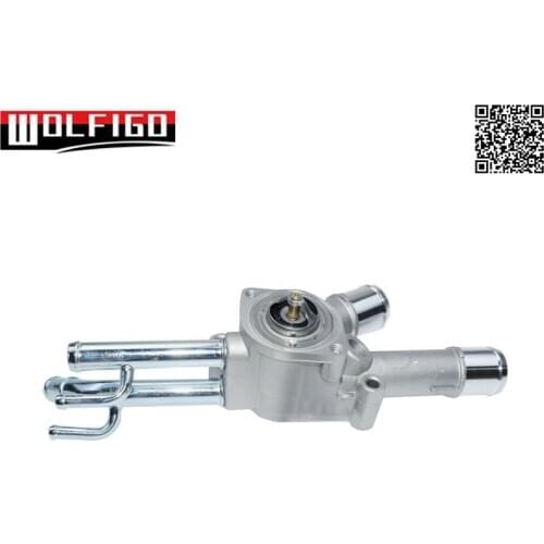 WOLFIGO New Engine Coolant Thermostat & Housing for Hyundai 2001-2006 Elantra 2562023500, 2550023010