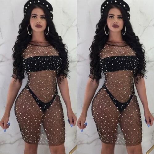 Women Mesh Beach Bathing Suit Cardigan Bikini Swimwear Cover Up Tops Beach Dress