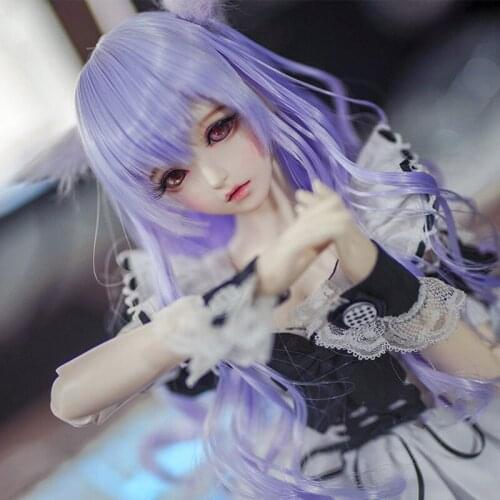 1/3 SD BJD Wig,1/4 MSD Wig Fashion Doll Wig Long Big Wavy Curly Hair for Girl Boy Dolls Accessories