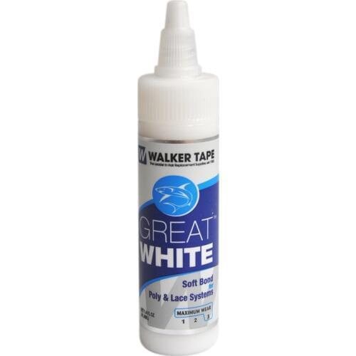 1.4FL OZ(41.4ml) White Hair Adhesive Soft Bond Adhesives Glue For Poly & Lace Systems Wig Adhesives Glue