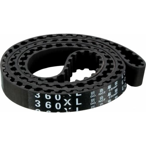 1pc 360XL 180 Teeth Synchronous Closed Loop Rubber Timing Belt 914mm Perimeter Balck