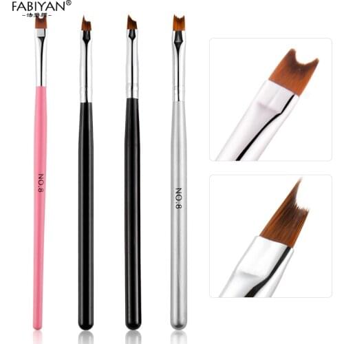 1PC #8 French Brush Pen Acrylic UV Gel Polish Nail Art Painting Drawing Tips DIY Tools Salon Design Manicure Pedicure Beauty Pro
