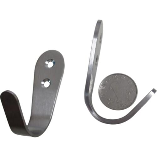 1Pc Kitchen Hook Clothes Hooks Coat And Hat Hanger Towel Hanger 1.5/2/3mm-Thick Stainless Steel Hooks Durable Practical Brushed