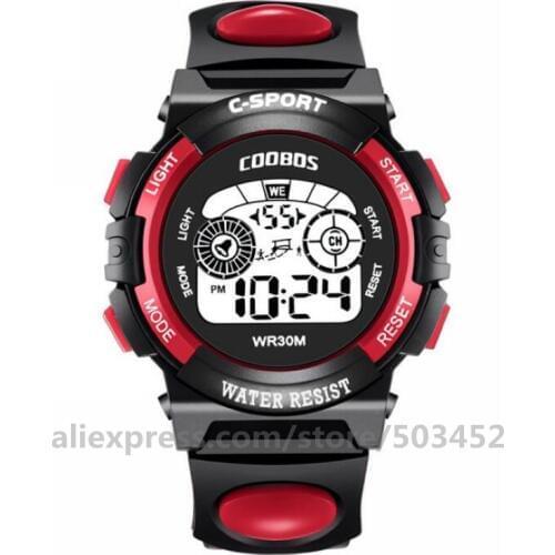 100pcs/lot Reloj Mujer Waterproof Sport Student Children Watch Kids Watches Child Wristwatch Electronic Wrist Watch Reloj Hombre