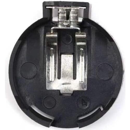 1500pcs/lot Plastic CR2450 2450 3V Button Coin Battery Cell Batteries Socket Holder Case Storage Box 2 Pins Black