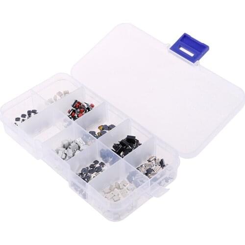 250pcs/box 10 Models Car Remote Control Tablet Micro Switch Key Touch Tactile Push Button Component