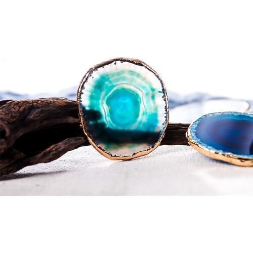 Agate Coaster Teacup Tray Decorative Design Stone Coaster Natural coaster