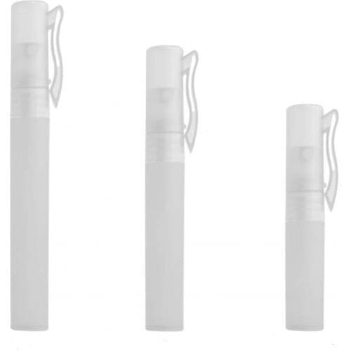 Free Shipping 4pcs 5/8/10ml Empty Frosted Clear Fine Mist Sprayer Frosted Tube Container Travel Bottles For Cosmetic Liquids