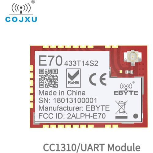 CC1310 433MHz RF Wireless Module IOT S1.5KM MD ebyte E70-433T14S2 rf Wireless uhf Module Transmitter and Receiver UART