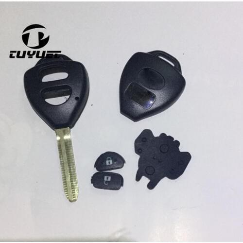 Remote Key Shell 2 Buttons for Toyota Corolla RAV4 Yaris Avensis Avalon Echo Prado FOB Keyless Blanks