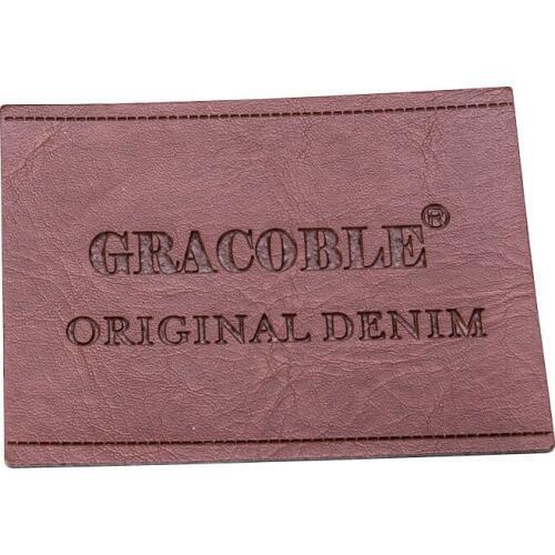 Custom Leather Tags For Clothing Pu Leather Labels For Needlework Customized Handmade Leather Garment Tag For Gift Name Label