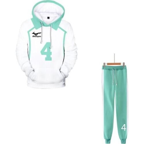 Haikyuu Aoba Johsai Cosplay Costume Oikawa Tooru Jacket+Pants Uniform Iwaizumi Hajime Jersey Volleyball Team Sportswear