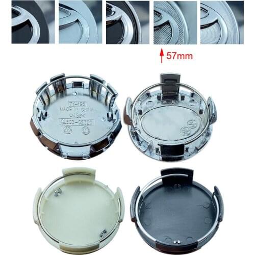 80pcs 57mm 62mm Black Silver Car Wheel Center Caps Hub Covers 3D Emblem For Carolla Camry Reiz Sienna Prius Land Cruiser Rav4