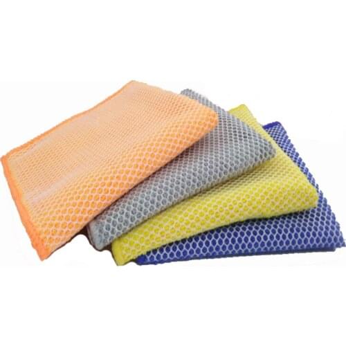 Microfiber Kitchen Towels Dishcloth Scouring Pad Absorbent Dish Cloth Washing Rags Cuisine Torchon 30*30cm TJ1696